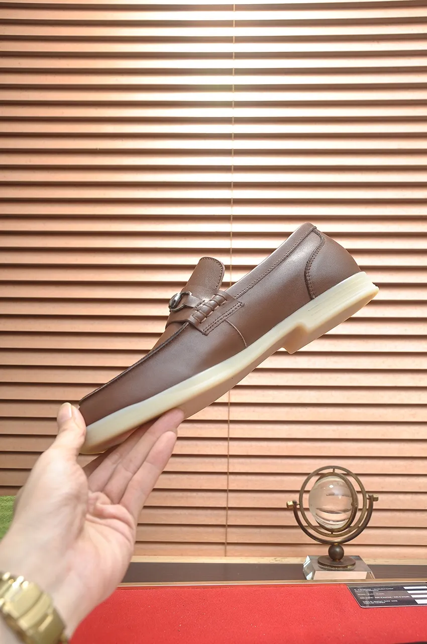 Men's shoes 💰440💶【GUCCI】 (High-end Niuli) New 🍀Gucci* - top version Gucci classic casual leather shoes! It is made of imported original cowhide and has a comfortable first layer of cowhide lining! Original wear-resistant rubber outsole! High quality products! Code number 38-44!